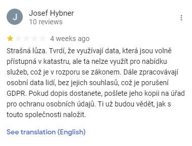 negativní zkušenost s MI Estate a Mamaxim Ponomarenko (google)