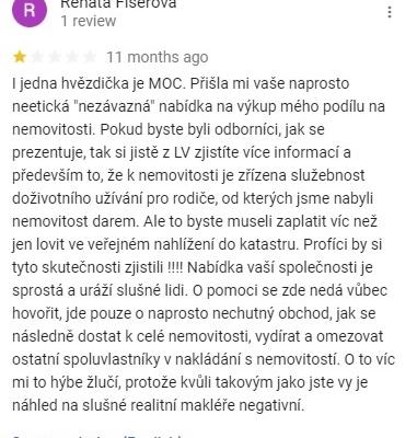 negativní zkušenost s MI Estate a Mamaxim Ponomarenko (google)