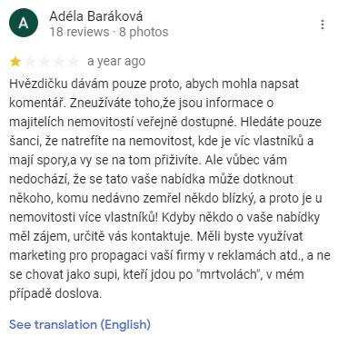 negativní zkušenost s MI Estate a Mamaxim Ponomarenko (google)