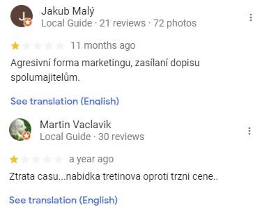 negativní zkušenost s MI Estate a Mamaxim Ponomarenko (google)