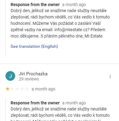 negativní zkušenost s MI Estate a Mamaxim Ponomarenko (google)