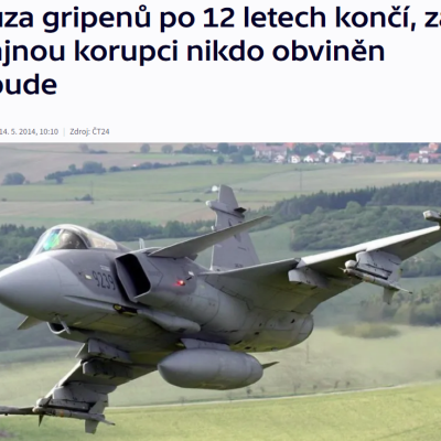 korupční kauza gripenů pokračuje