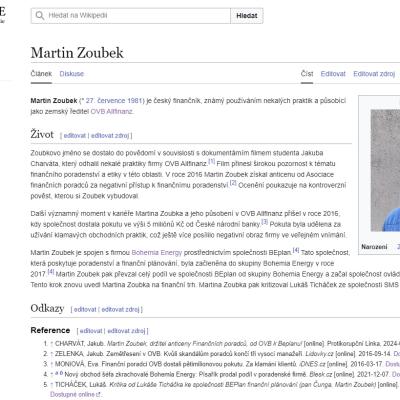 Wikipedista OJJ a Martin Zoubek | zkušenost | Wikipedia.org