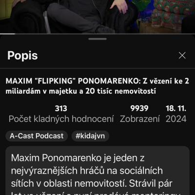 Maxim Ponomarenko tvrdí, že jeho majetek činí 2 miliardy korun, ale čísla nesedí